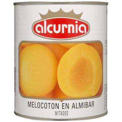 Melocoton en almibar Alcurnia 480g