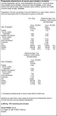 Cacao en polvo Colacao 2,2kg