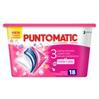 Detergente en cápsulas Puntomatic 18 lavados limpia perfuma y cuida