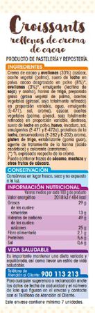 Croissant Alipende 360g relleno de cacao