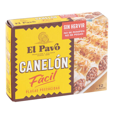 Placas de canelones El Pavo 12Unid