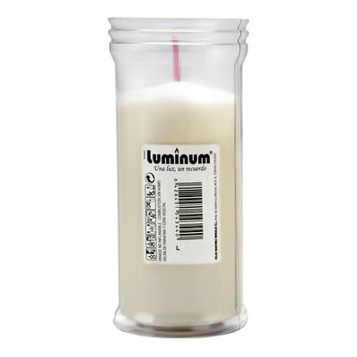 Velón ofrenda Luminum blanco