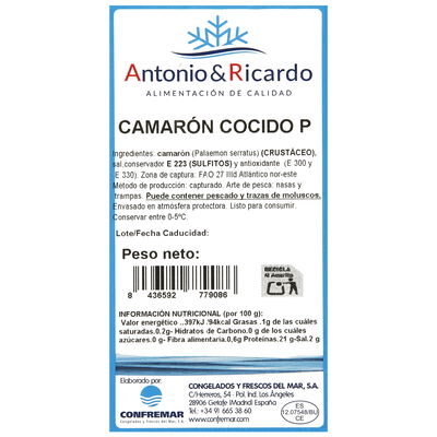 Camarón cocido 200g
