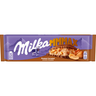Chocolate con leche, caramelo y cacahuete Milka 276g