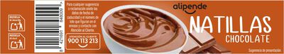 Natillas de chocolate Alipende pack 4 125g
