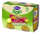 Alimento infantil solo lenteja con verduras y jam&oacute;n Hero 380g