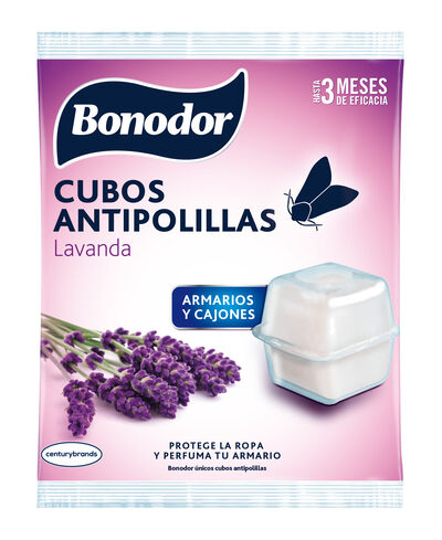 Antipolillas cubos Bonodor 20 unidades lavanda