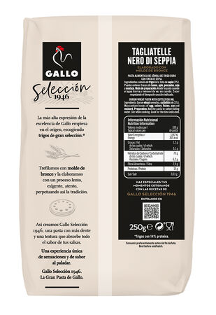 Tagliatelle Gallo gourmet 250g al nero di sepia