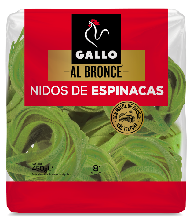 Fettuccine Gallo 450g a las espinacas