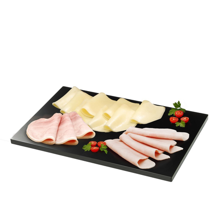 Lote: 250gr maxipechuga de pavo + 250 gr Jamón cocido + 250 gr queso Gouda