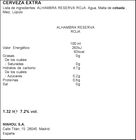 Cerveza tostada Alhambra Reserva Roja pack 4 botellas 33cl