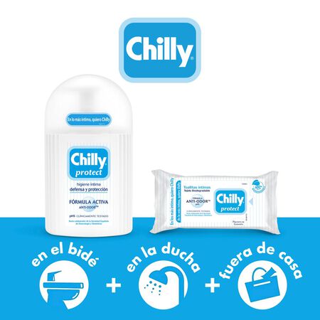 Jabon íntimo Chilly 250ml protect fórmula activa