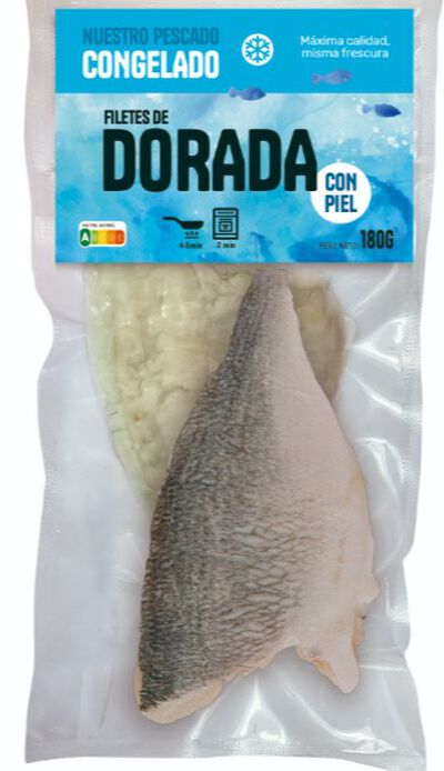 Dorada en filete con piel 180g