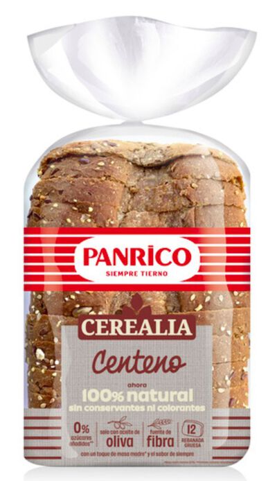 Pan molde Panrico Cerealia 500g Centeno