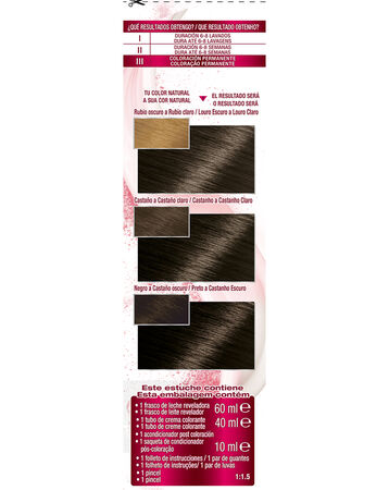 Tinte de cabello Garnier Color Sensation nº 3.0 castaño oscuro