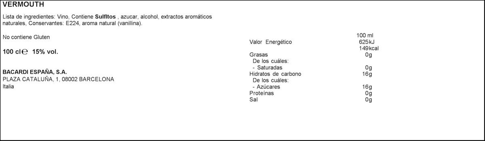 Vermouth blanco Martini 1l