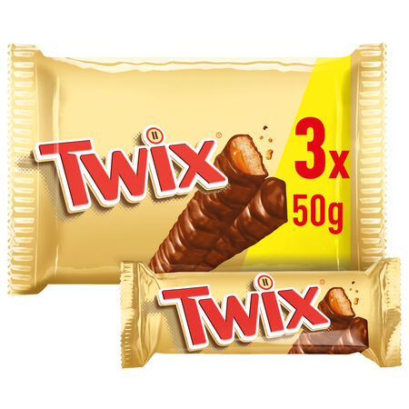 Chocolatina Twix 3u 150g