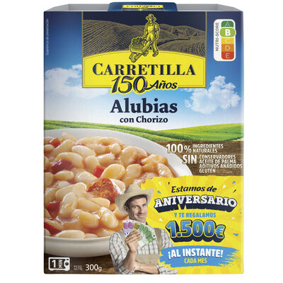 Alubias con chorizo Carretilla 300g