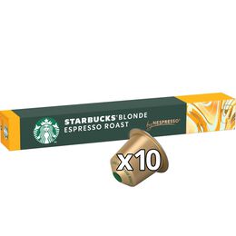 Café Blonde Espresso Roast Intensidad 6 Starbucks Nespresso 10 Cápsulas