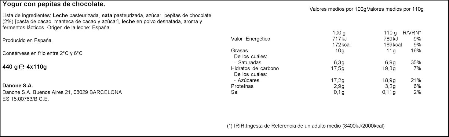 Yogur estilo griego Oikos pack 4 stracciatella