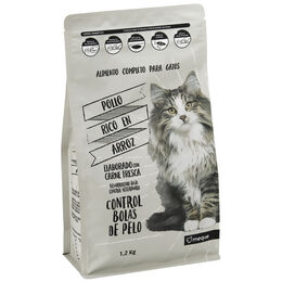 Alimento completo para gato Meque bolas pelo 1,2kg