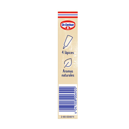 Lápices pasteleros de colores Dr Oetker 76g