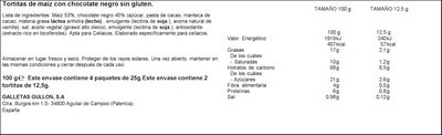 Tortitas maiz Vitalday 100g chocolate