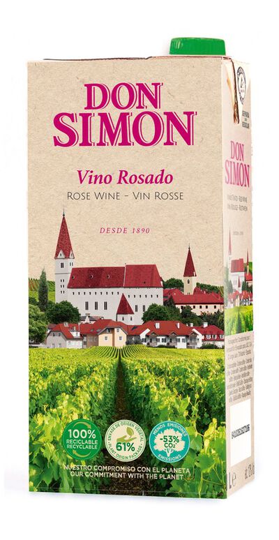 Vino rosado de mesa Don Simon 1l