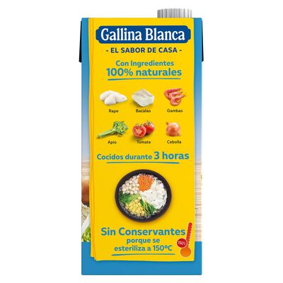 Caldo casero pescado con marisco Gallina Blanca 1l