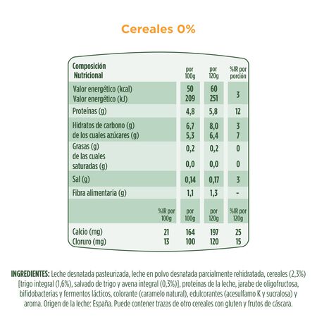 Bífidus Activia fibra 0% pack 4 cereales
