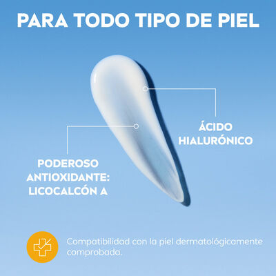 Serum uv diario Nivea 30 ml f50 acido hialuronico y licocalcón A