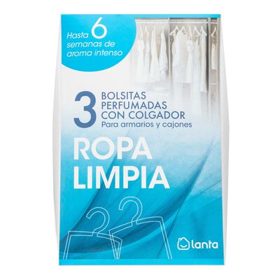 Ambientador tipo bolsa Lanta 3 uds ropa limpia