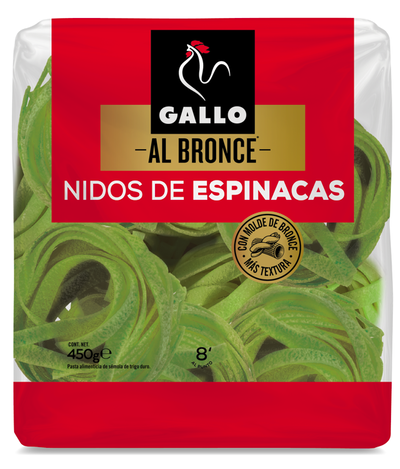 Fettuccine Gallo 450g a las espinacas