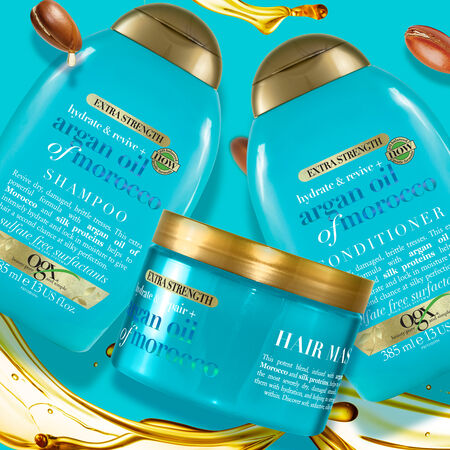 Mascarilla Aceite de Argán de Marruecos OGX Extra Strength, Hidrata y Repara, 300 ml