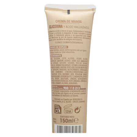 Crema de manos Bodyplus 150ml glicerina