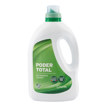 Detergente líquido Lanta 54 lavados Poder total