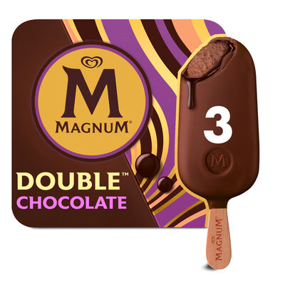 Helado Magnum doble chocolate 3 uds