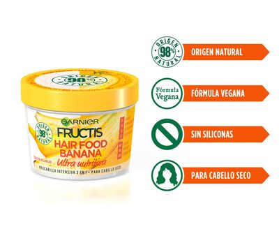 Mascarilla capilar nutritiva Fructis 390ml para cabello seco