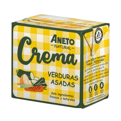 Crema de verduras con textura suave y sabor natural Aneto 500ml
