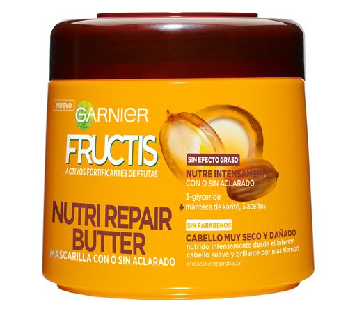 Mascarilla capilar nutritiva Fructis 300ml nutri repair butter