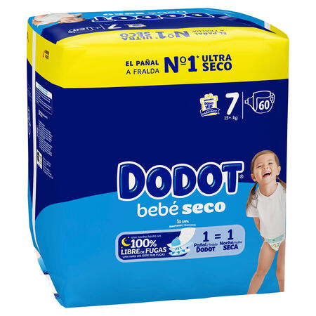 Pañal Dodot talla 7 60 unidades