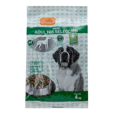 Alimento completo para perro Meque selecci&oacute;n 4kg