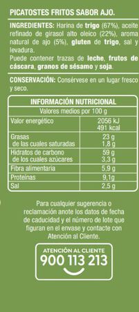 Picatostes Alipende ajo pack 2 150g
