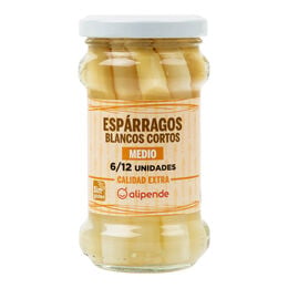 Espárragos blancos extra cortos sin gluten Alipende 110g