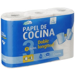 Papel de cocina Lanta pack-3 doble longitud