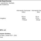 Bebida espirituosa light 70cl London Dry Gin