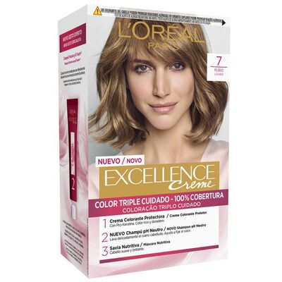 Tinte de cabello L'Or&eacute;al Excellence Creme n&ordm; 7 rubio