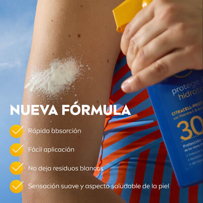 Crema solar pistola protege e hidrata factor de protecci&oacute;n 30 Nivea 250ml