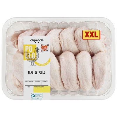 Alas de pollo bandeja Alipende 1kg aprox