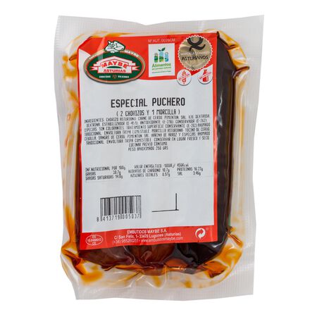 Especial puchero con dos chorizos y una morcilla Maybe 250g